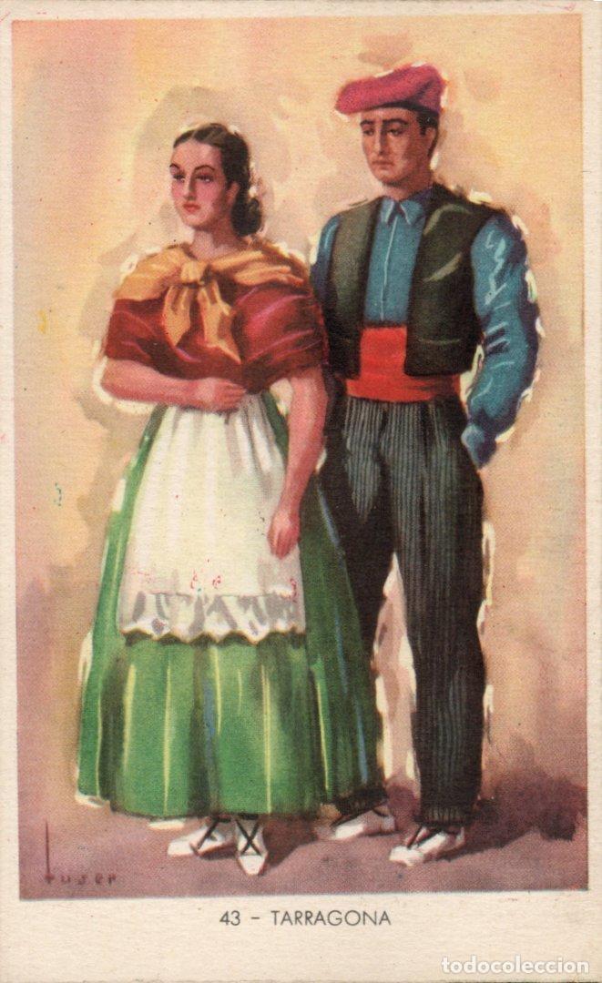 Cartoline: BONITA POSTAL - TARRAGONA - PAREJA CON TRAJES TIPICOS ESPA&Ntilde;OLES - EDITORIAL ARTIGAS
