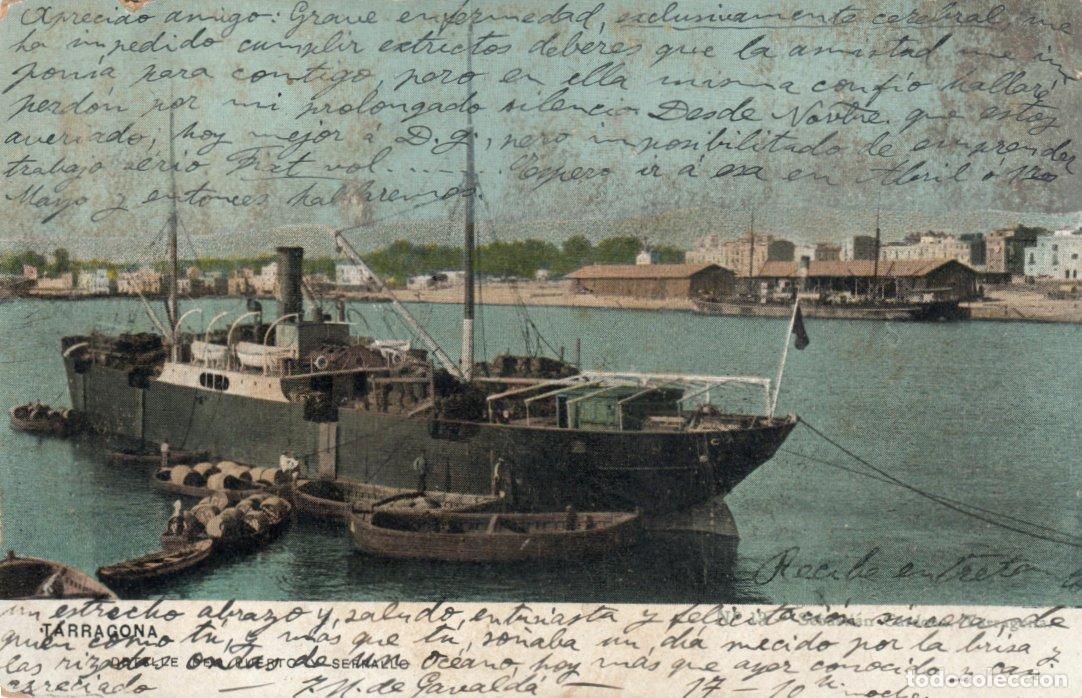 Postales: BONITA POSTAL - TARRAGONA - DETALLE DEL PUERTO DE SERRALLO - SEBASTIAN CARDONA