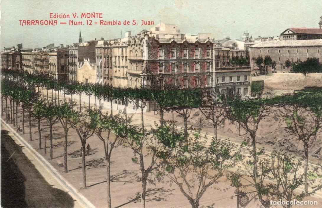 Cartoline: BONITA POSTAL - TARRAGONA - RAMBLA DE S. JUAN - EDICIO V. MONTE - ANGEL TOLDRA VIAZO