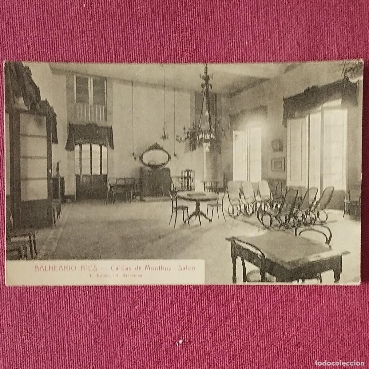 Postkarten: BALNEARIO RIUS - CALDAS DE MONTBUY - SALON