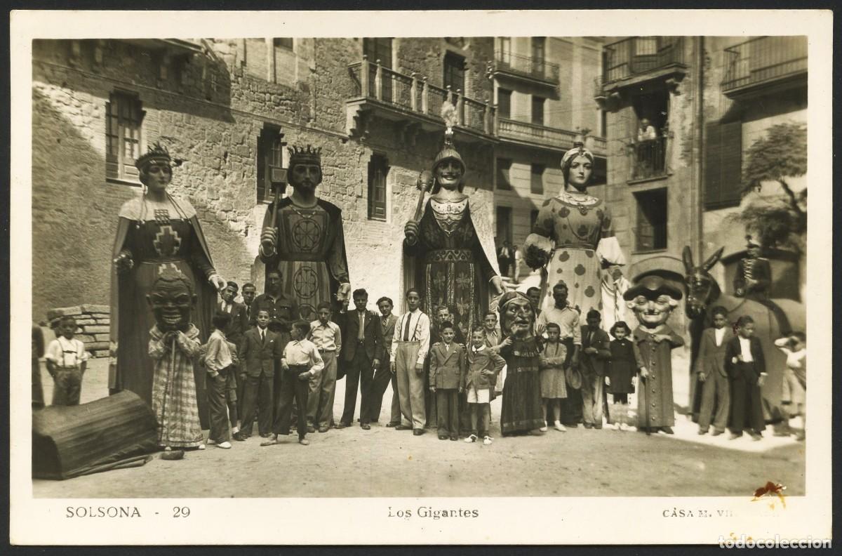Postcards: TARJETA POSTAL, SOLSONA, LOS GIGANTES, FOT: CASA VILADRICH