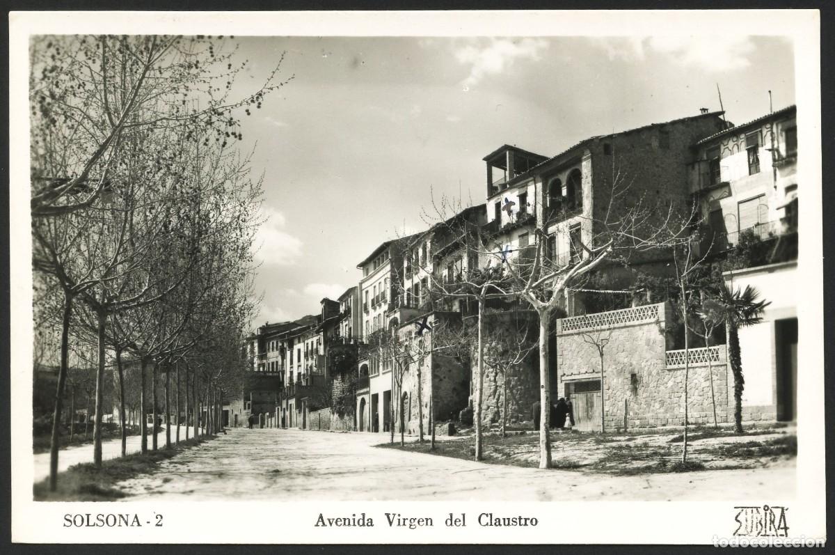 Postales: TARJETA POSTAL, SOLSONA, AVD VIRGEN DEL CLAUSTRO, FOT: SUBIR&Aacute;