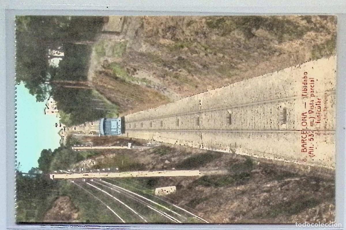 Postcards: BARCELONA. Tibidabo. Vista parcial del funicular