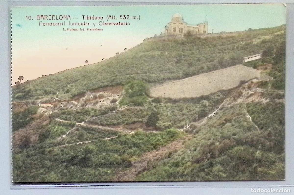 Postcards: BARCELONA. Tibidabo. Ferrocarril funicular y Observatorio