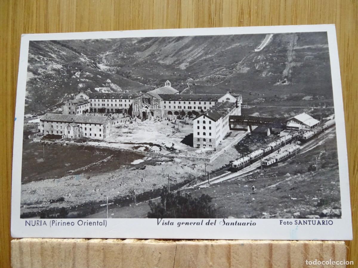 Postales: TARJETA POSTAL. NURIA. (PIRINEO ORIENTAL). VISTA GENERAL DEL SANTUARIO.