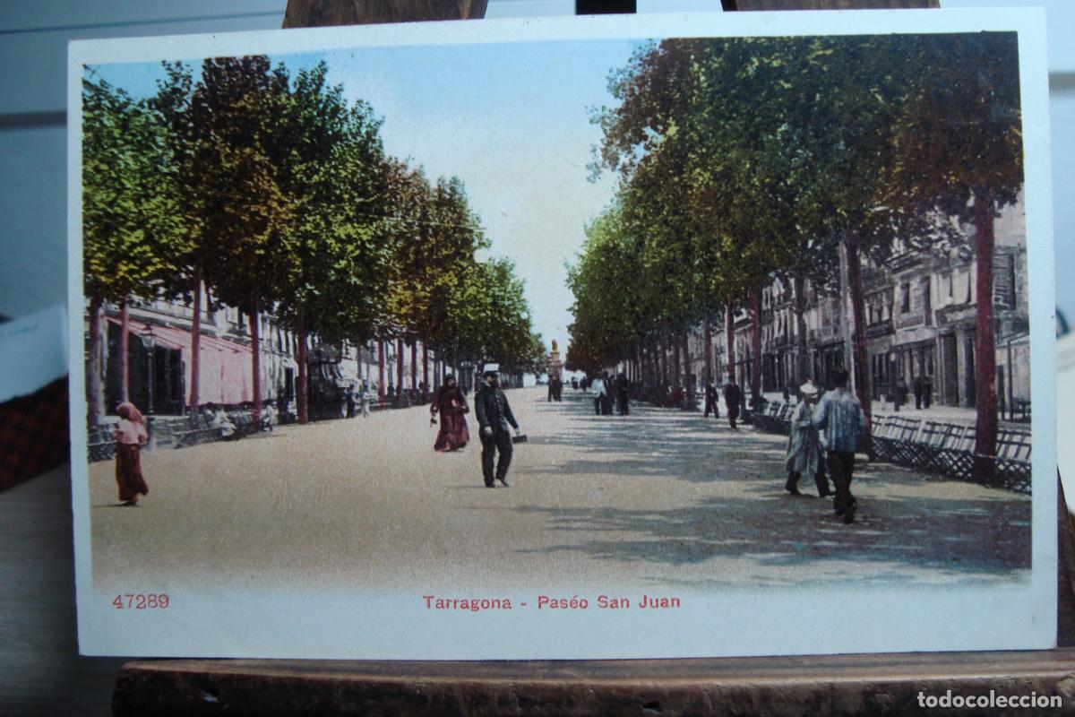 Postais: ANTIGUA POSTAL A COLOR PASEO SAN JUAN. TARRAGONA. N&ordm; 47289. SIN CURSAR.