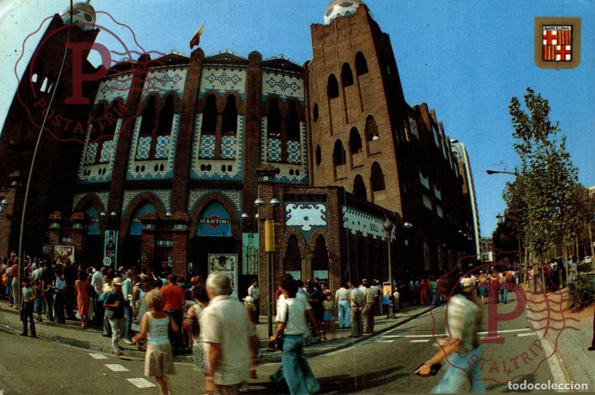 Cartoline: BARCELONA PLAZA DE TOROS MONUMENTAL ESPA&Ntilde;A SPAIN ESPAGNE. ESCUDO DE ORO