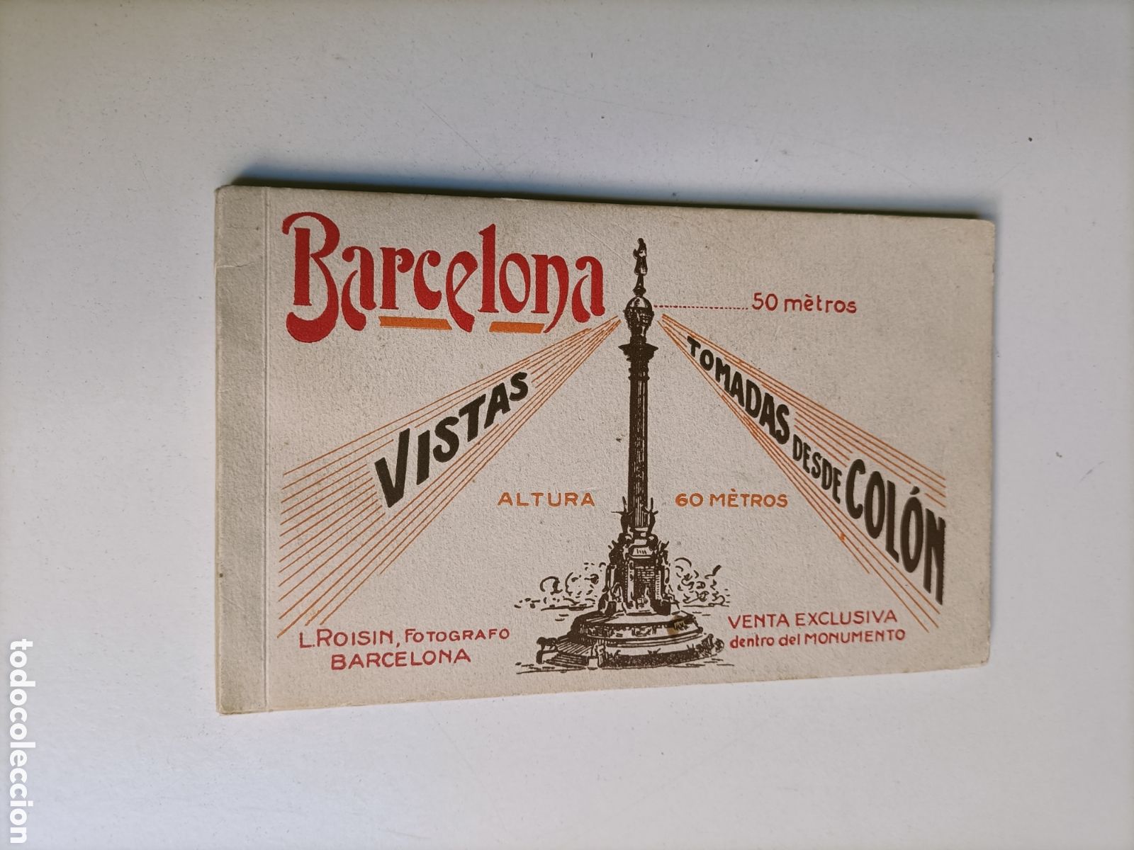 Postales: Barcelona. Vistas tomadas desde Col&oacute;n.12 postales en un &aacute;lbum