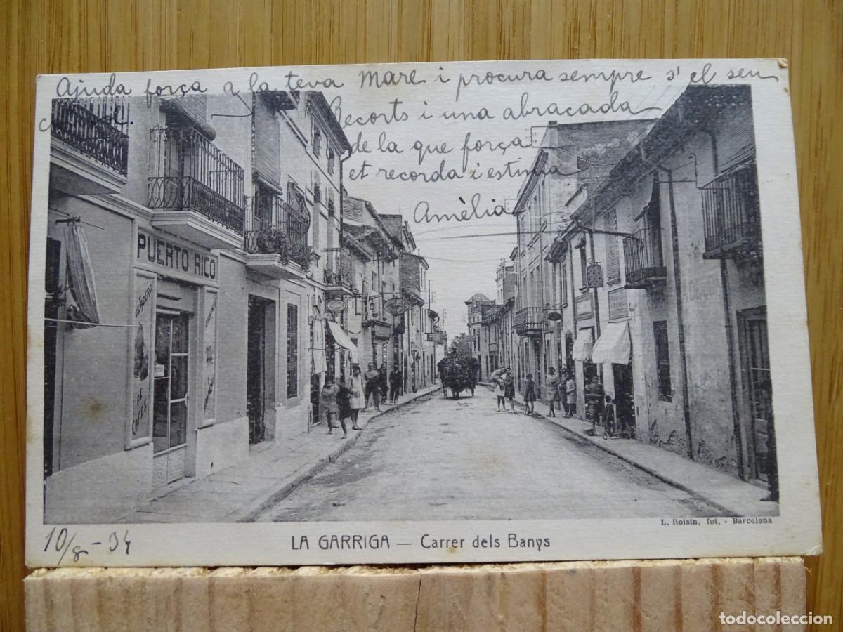 Postales: TARJETA POSTAL. LA GARRIGA-CARRER DELS BANYS