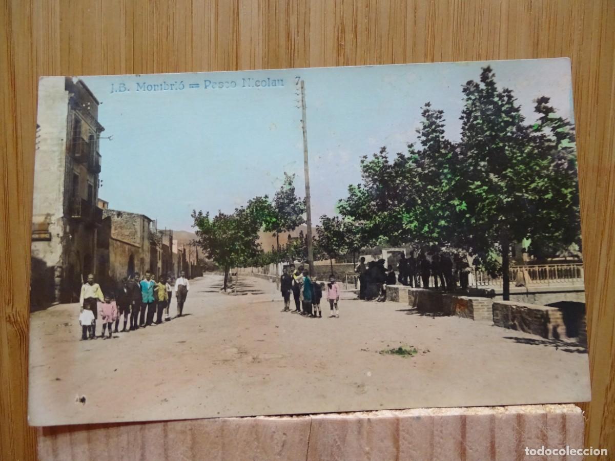 Postales: TARJETA POSTAL.J.B. MONTBRI&Oacute;-PASEO NICOLAU
