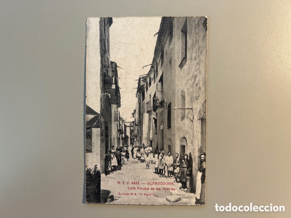 Postais: Postal Vilarrodona 4443 &ndash; &Agrave;ngel Toldr&agrave; &ndash; Revers despla&ccedil;at Error