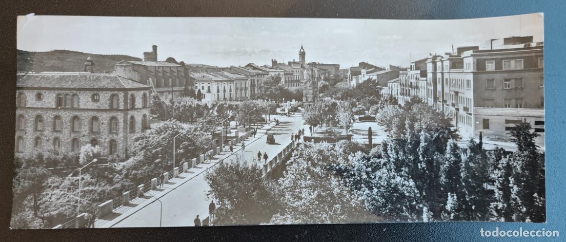 Postales: TARRASA, PASEO CONDE EGARA, POSTAL PANORAMICA ANTIGUA, 22 X 9 CM APROX.