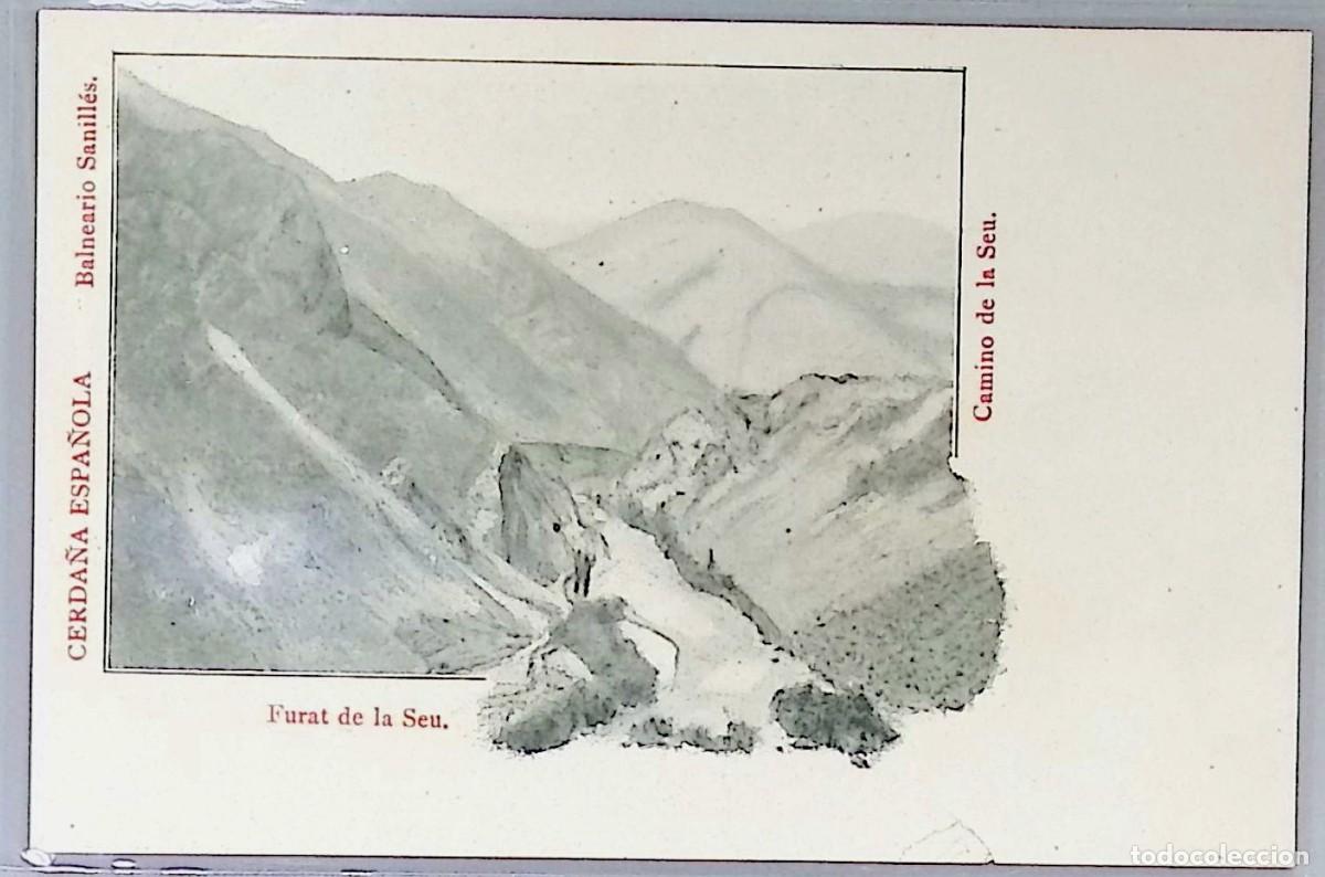 Postais: CERDA&Ntilde;A ESPA&Ntilde;OLA (LLEIDA). BALNEARIO DE SENILLERS. FURAT DE LA SEU.Tarjeta postal