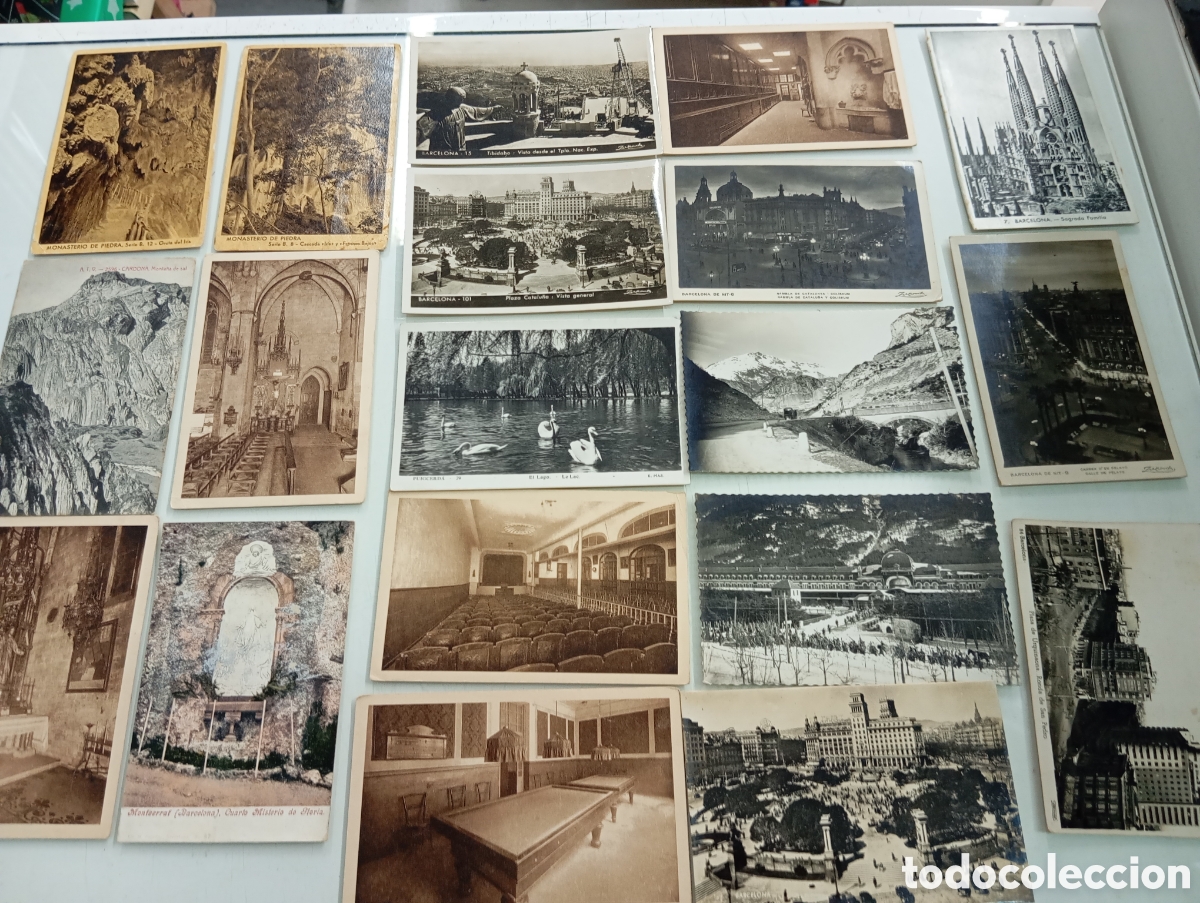 Cartoline: LOTE 19 ANTIGUAS POSTALES TARJETA POSTAL BARCELONA CATALU&Ntilde;A CANFRANC