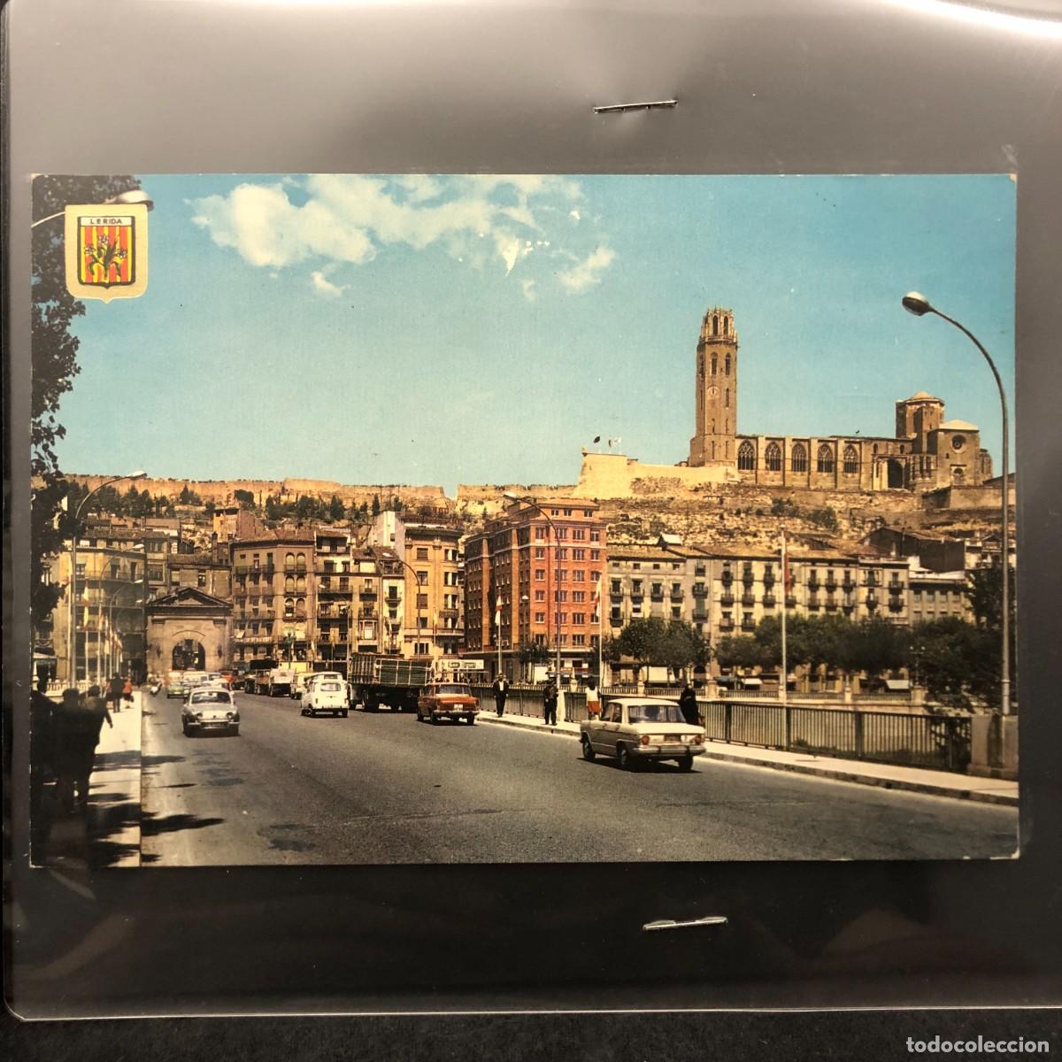 Cartoline: POSTAL - L&Eacute;RID A- ENTRADA. PUENTE SOBRE EL R&Iacute;O SEGRE. LA SEO AL FONDO - N&ordm; 3621 - ESCUDO ORO / 813