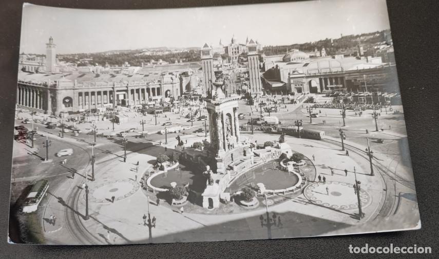 Postkarten: BARCELONA, PLAZA DE ESPA&Ntilde;A, POSTAL ANTIGUA, 15 X 10 CM APROX.