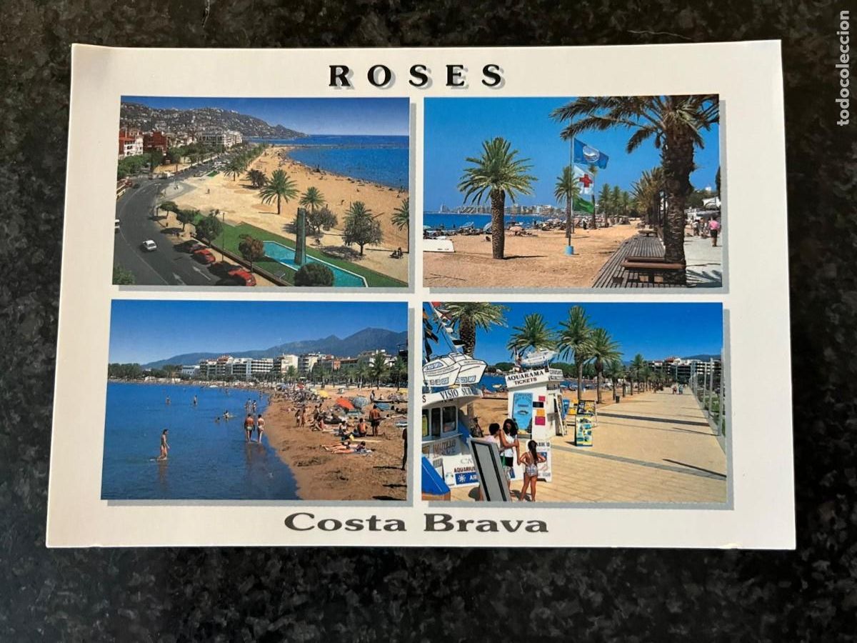 Postais: postal Rosas Girona sin circular
