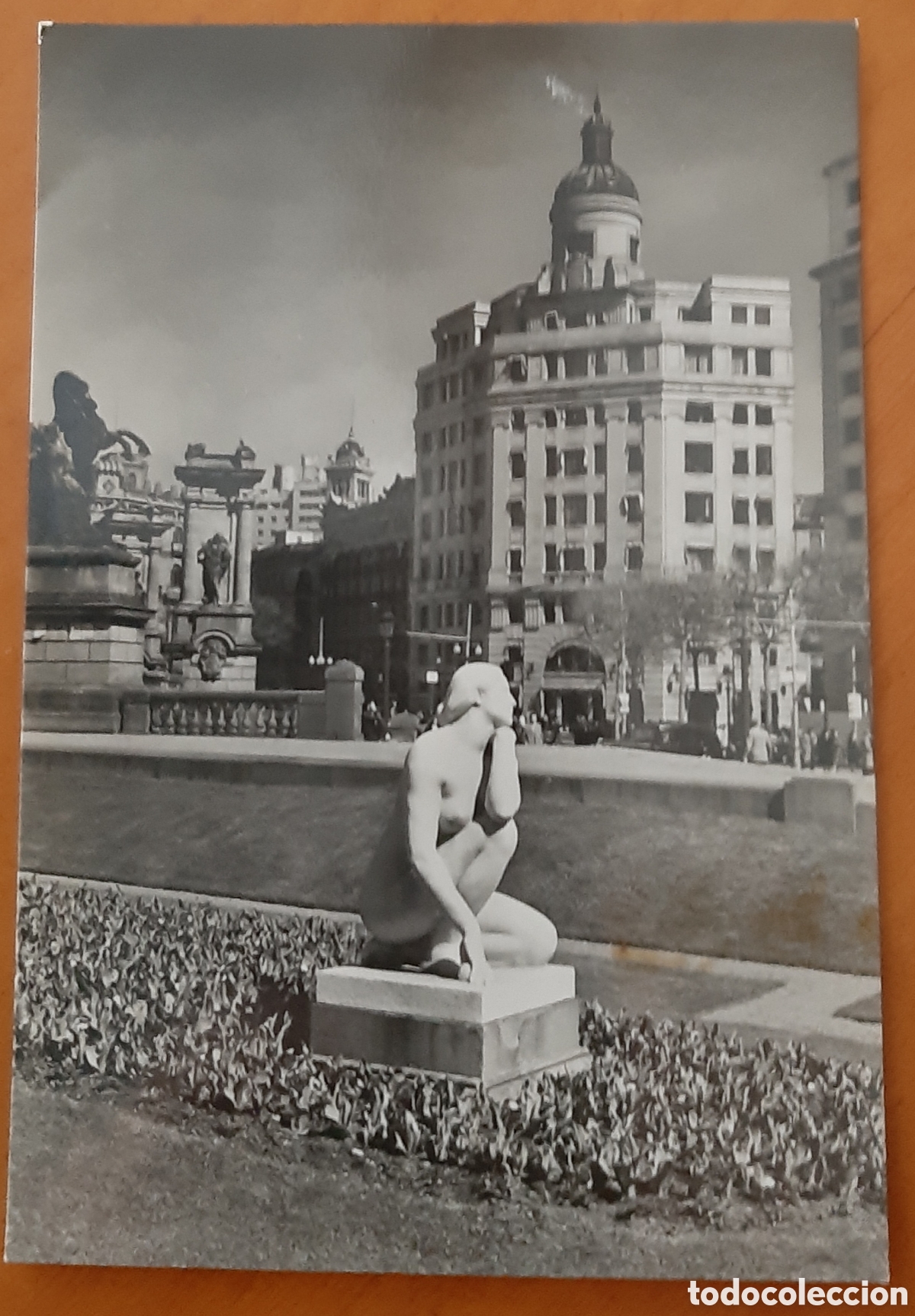 Cartes Postales: Postal Barcelona. Plaza de Catalu&ntilde;a y Telef&oacute;nica. Escrita sin circular. R10354