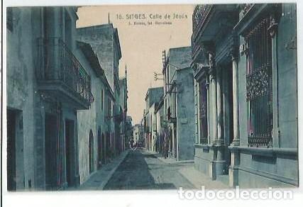 Postais: ANTIGUA POSTAL 16 SITGES CALLE DE JESUS L ROISIN