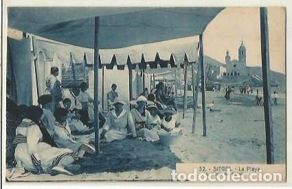 Postkarten: ANTIGUA POSTAL 32 SITGES LA PLAYA L ROISIN