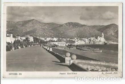 Cartes Postales: ANTIGUA POSTAL 88 SITGES PASEO MARITIMO R GASSO