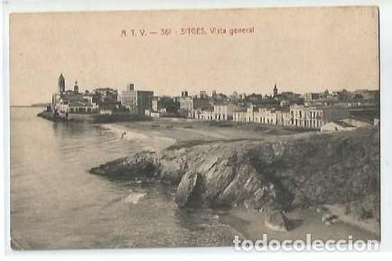 Postkarten: ANTIGUA POSTAL A T V 361 SITGES VISTA GENERAL