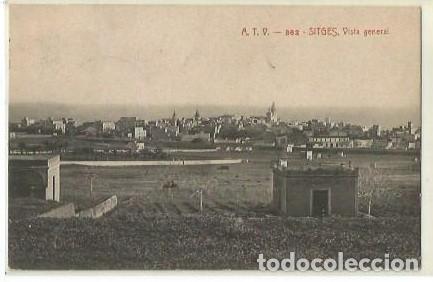 Postkarten: ANTIGUA POSTAL A T V 362 SITGES VISTA GENERAL CIRCULADA 1907