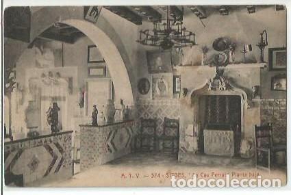 Postais: ANTIGUA POSTAL A T V 374 SITGES LO CAU FERRAT PLANTA BAJA