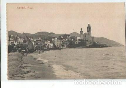 Cartes Postales: ANTIGUA POSTAL SITGES PLAYA THOMAS