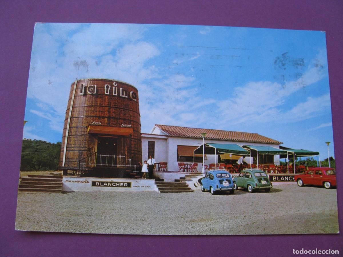 Postales: POSTAL DE LA TINA. ESPARRAGUERA. DEGUSTACION GRATUITA DE VINOS Y LICORES. CIRCULADA