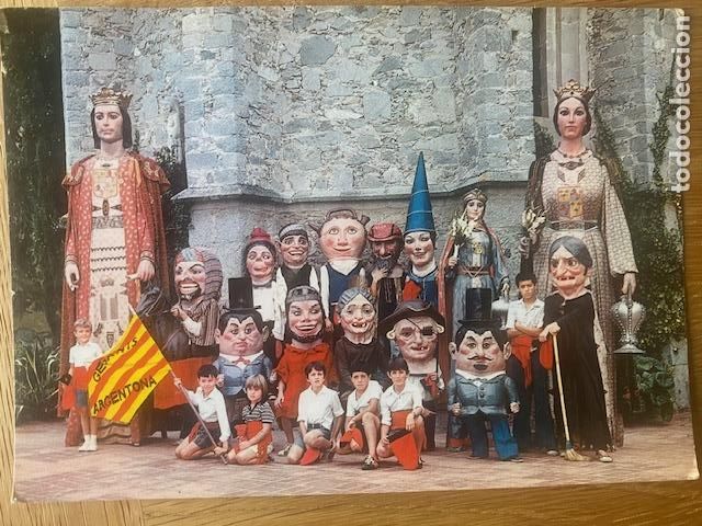 Postcards: Argentona. Gegants i Nans. Guell Fot. Circulada 1978