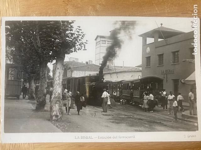 Postcards: La Bisbal. Estaci&oacute;n de Ferrocarril. Ed. J. Granes. Postal sin circular