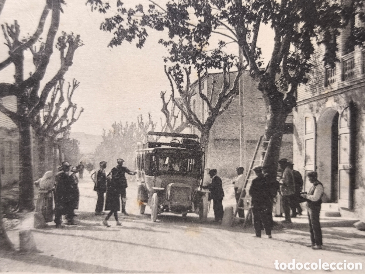 Postkarten: SANT PERE DE RIUDEBITLLES PARADA AUTOM&Oacute;VIL POSTAL ANIMADA FOTOTIPIA C. 1920