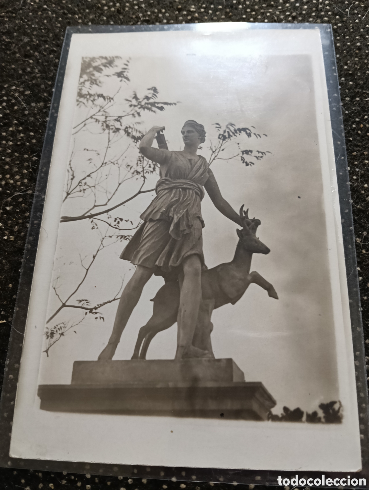 Postkarten: Postal de Diana Artemisa. Diosa de la caza en el parque de la Ciutadella en Barcelona 1929