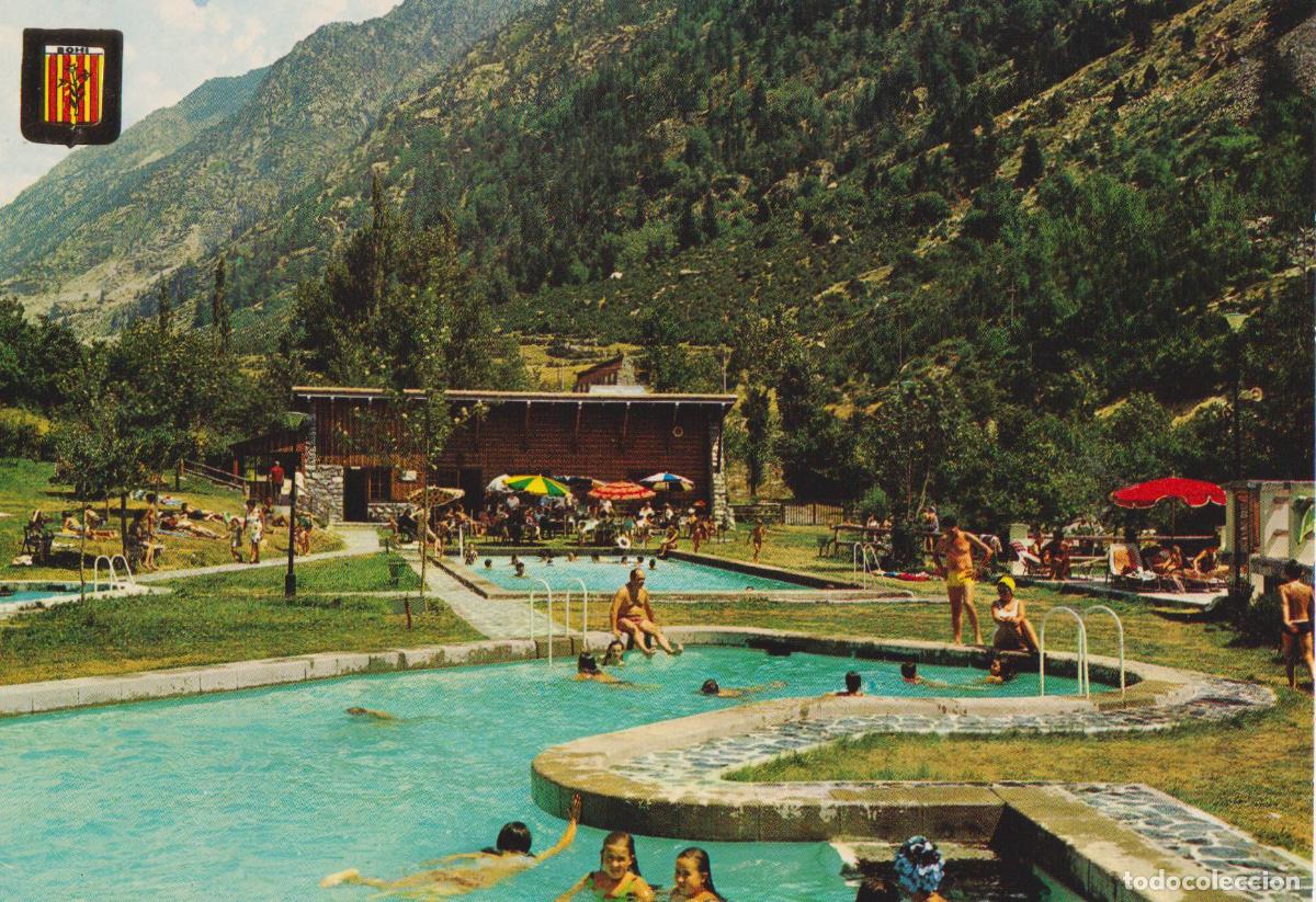 Postcards: CALDES DE BOHI (LLEIDA) VISTA PARCIAL, PISCINAS - ESCUDO DE ORO N&ordm;101 - S/C