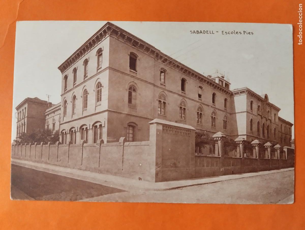 Postcards: SABADELL ESCOLES PIES. HUECOGRABADO MUMBRU.