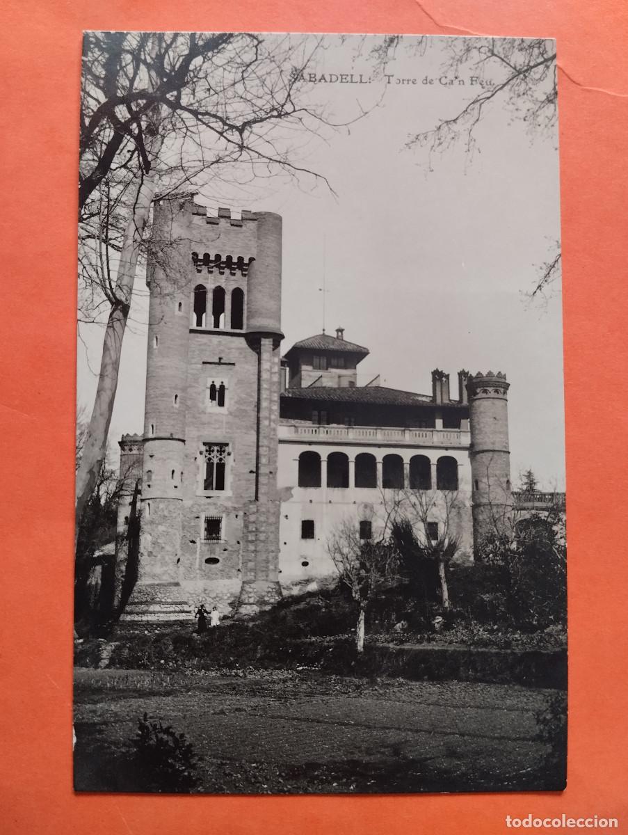 Postcards: SABADELL (BARCELONA).- POSTAL FOTOGRAFICA TORRE CAN FEU