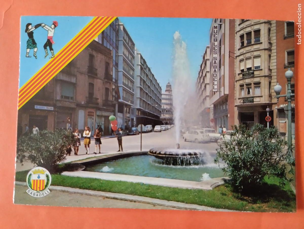 Postais: SABADELL (BARCELONA). PASEO PRIMO DE RIVERA.