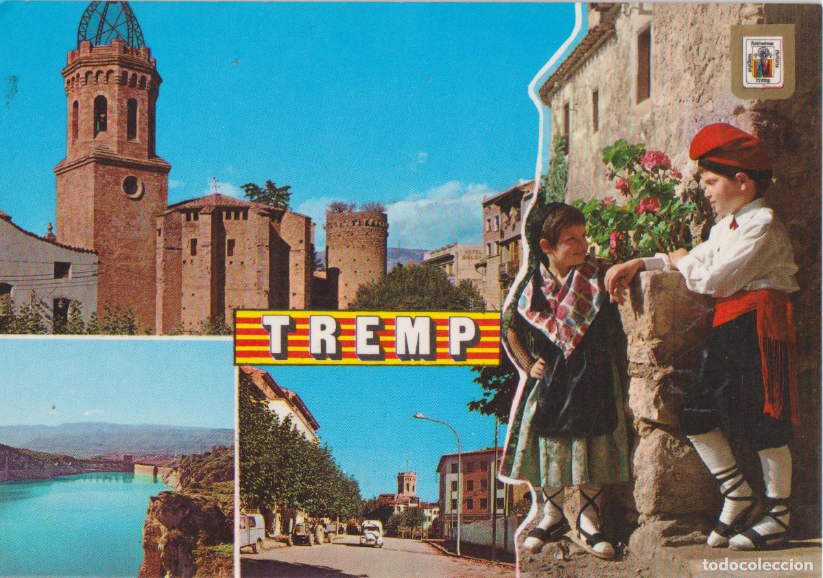 Postais: TREMP (LLEIDA) DIFERENTS ASPECTES - ESCUDO DE ORO N&ordm;206 - CIRCULADA