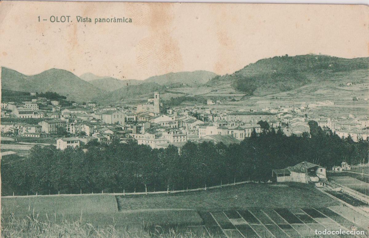 Postkarten: OLOT (GIRONA) VISTA PANOR&Aacute;MICA - 1 FOTOTIPIA THOMAS 8930 J.ANTIGA - CIRCULADA 1926