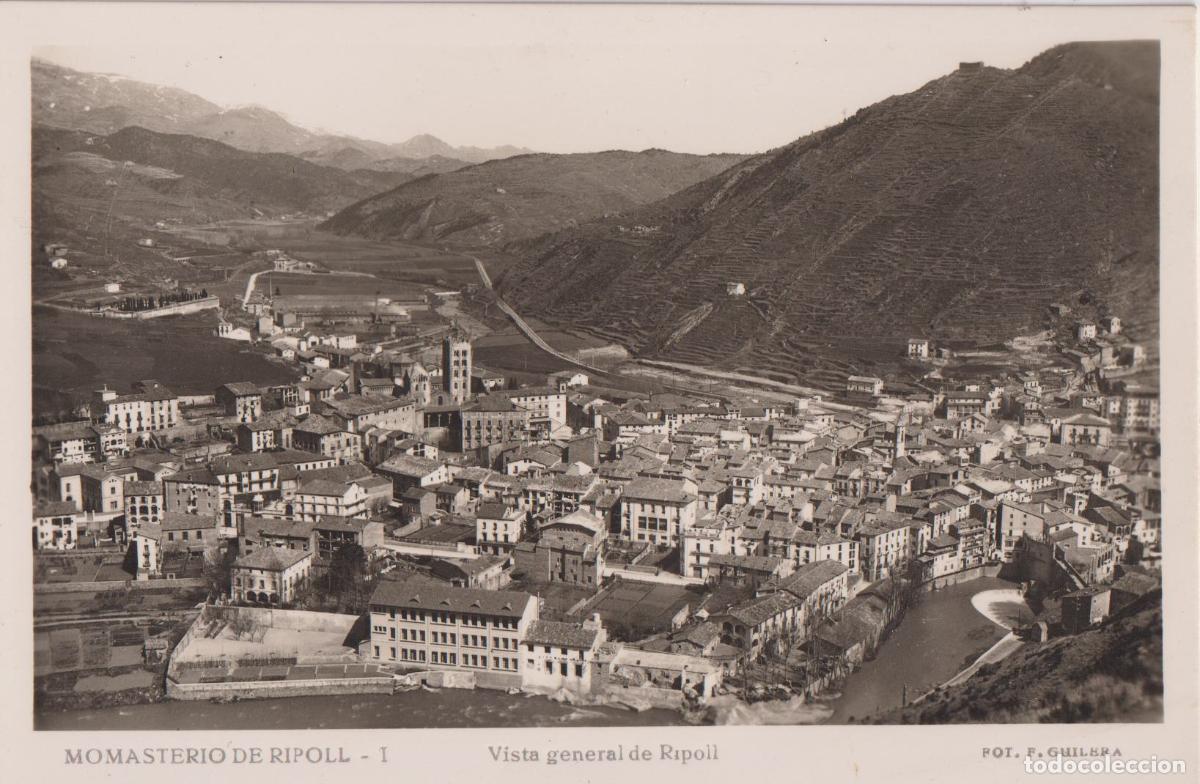 Postkarten: MONASTERIO DE RIPOLL, VISTA GENERAL DE RIPOLL - FOTO F.GUILERA N&ordm;1 - S/C