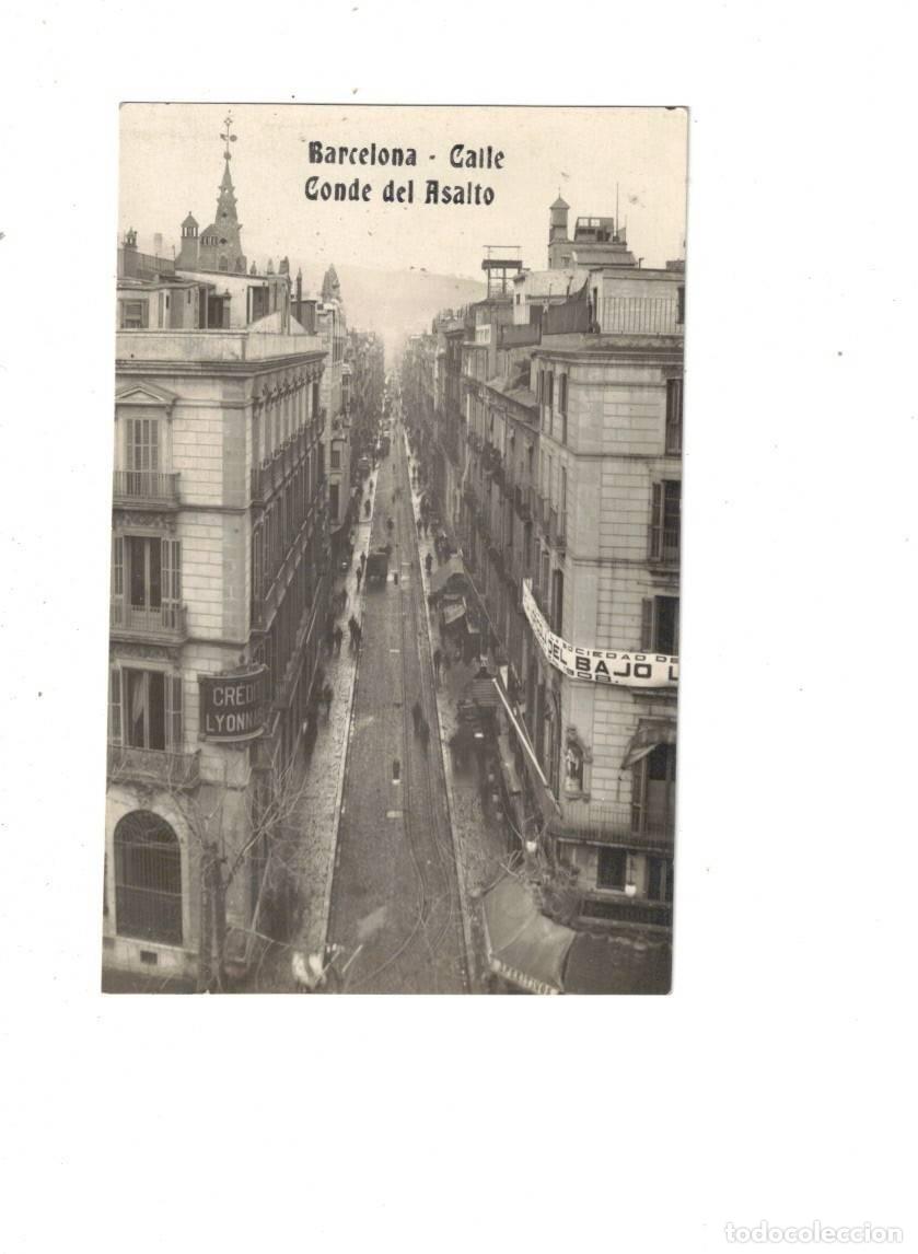Postais: BARCELONA. CALLE CONDE DEL ASALTO