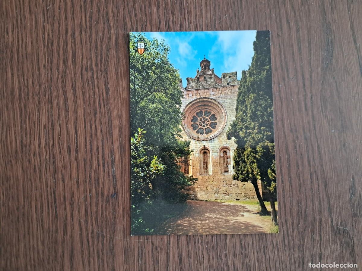 Postkarten: postal de Espa&ntilde;a, roset&oacute;n, monasterio de Santes Creus, Tarragona, a&ntilde;os 70.