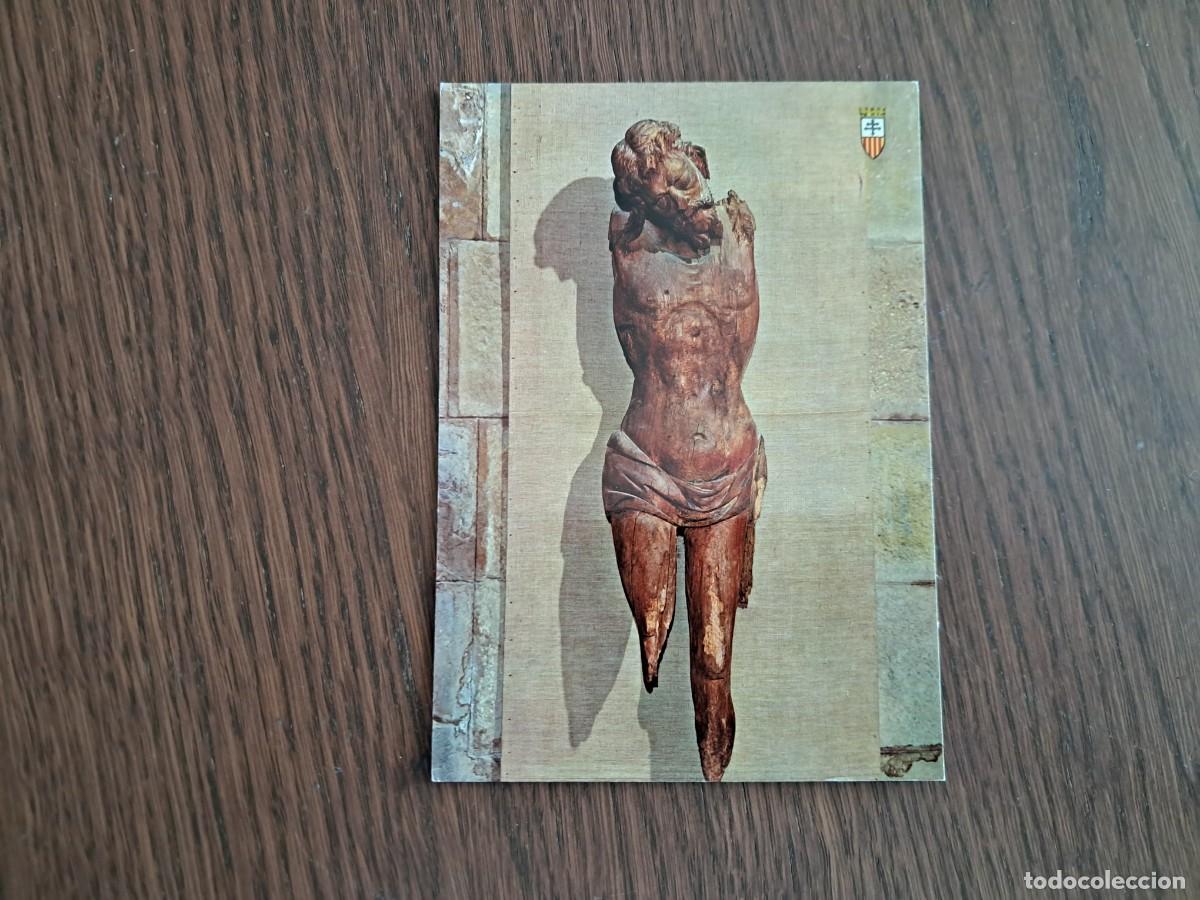 Postkarten: postal de Espa&ntilde;a, cristo en capilla Trinidad, monasterio de Santes Creus, Tarragona, a&ntilde;os 70.