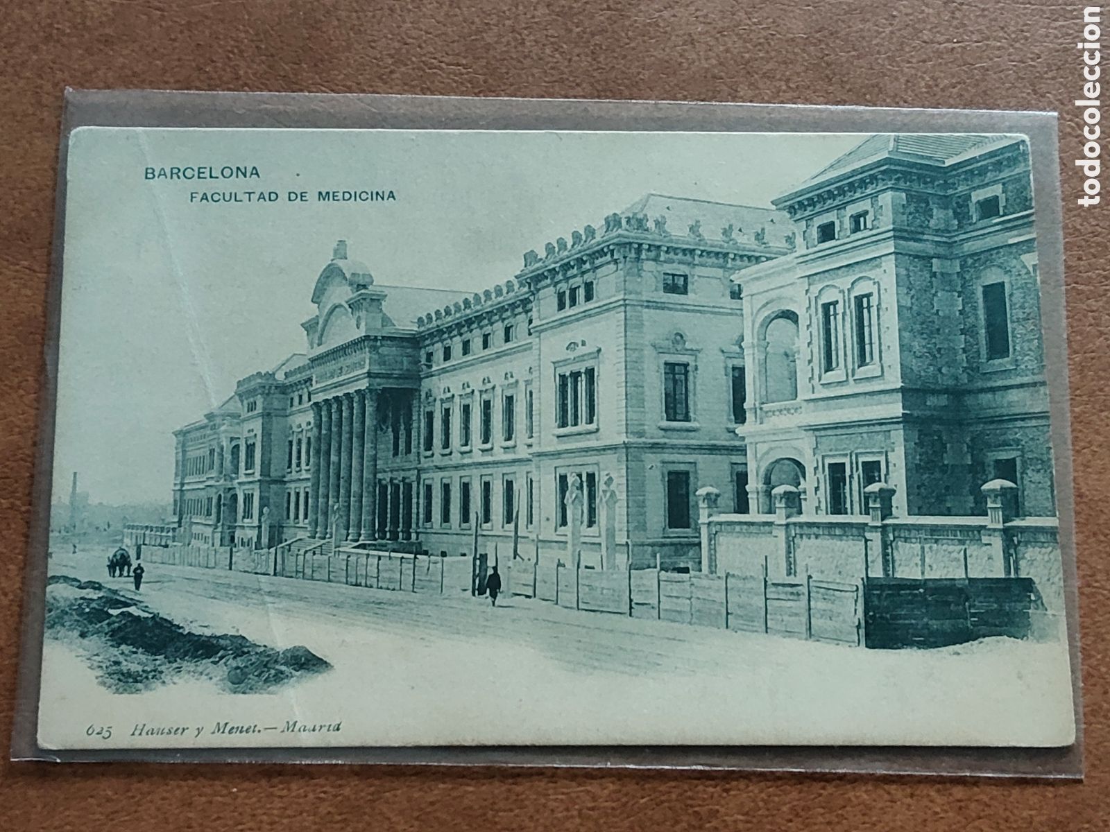 Postkarten: Tarjeta postal Hauser y Menet n&uacute;mero 645 Barcelona facultad de medicina dorso sin dividir