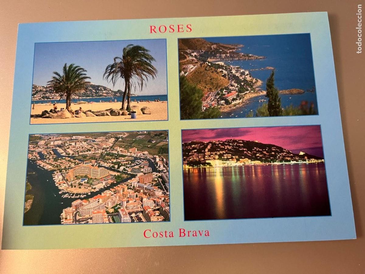 Postkarten: postal Roses Girona sin circular