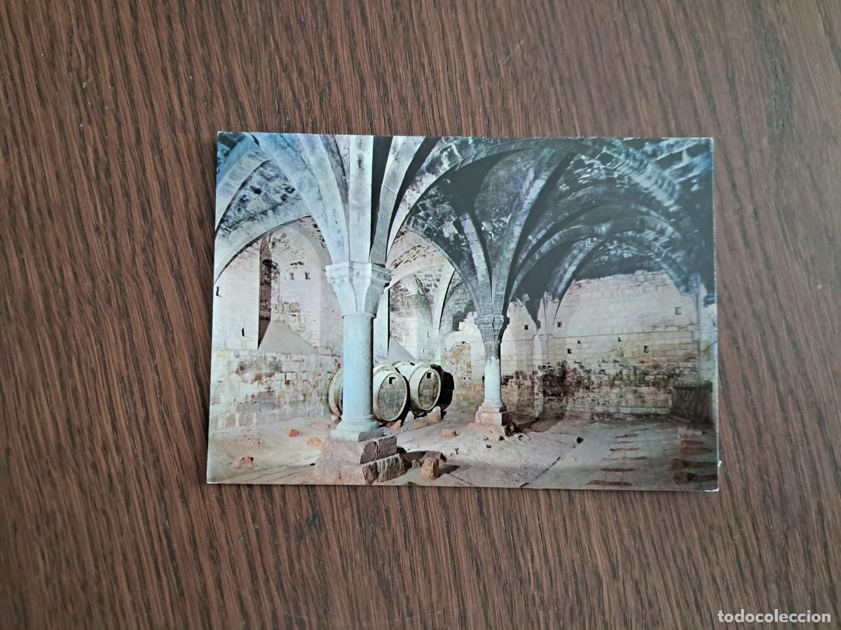 Cartoline: postal de Espa&ntilde;a, bodega, vino, monasterio de Santes Creus, Tarragona, a&ntilde;os 70.