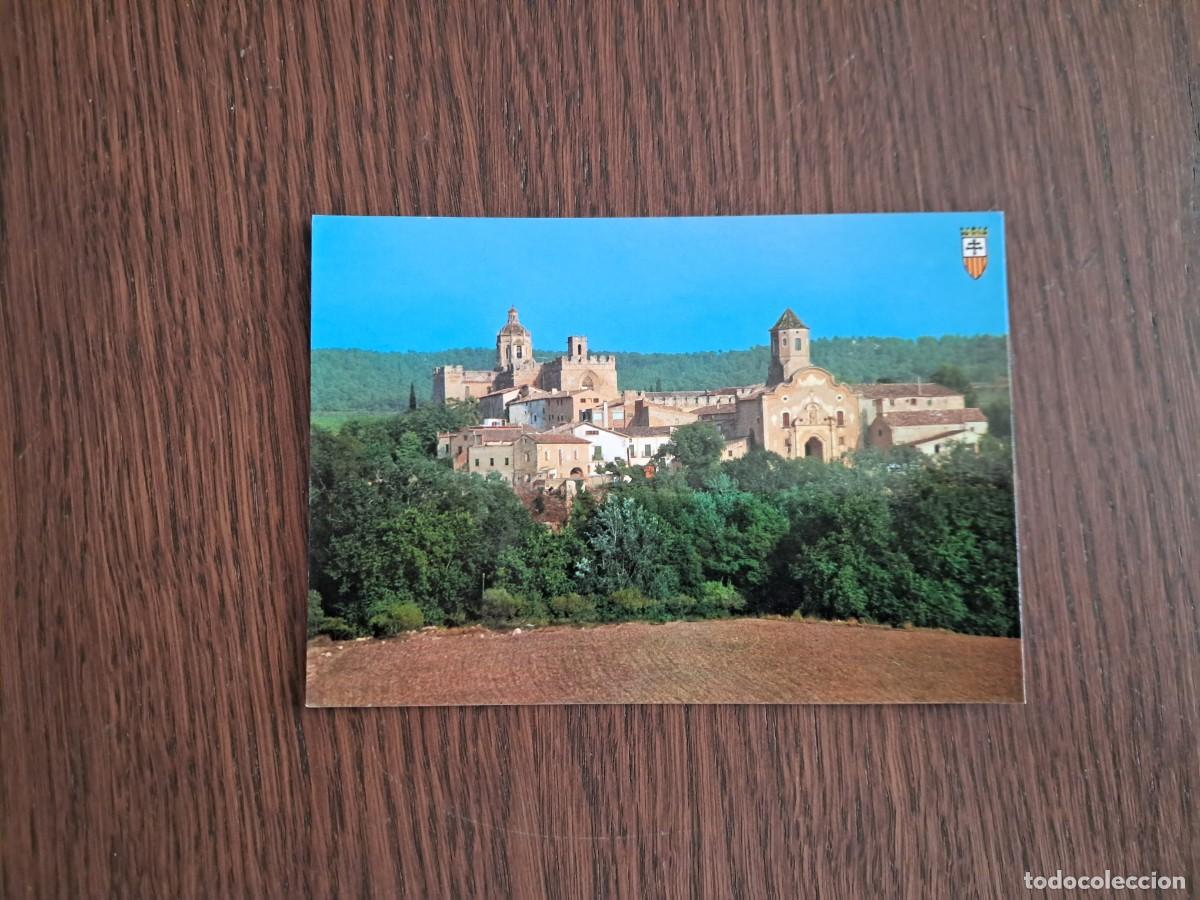 Cartoline: postal de Espa&ntilde;a, vista parcial, monasterio de Santes Creus, Tarragona, a&ntilde;os 70.