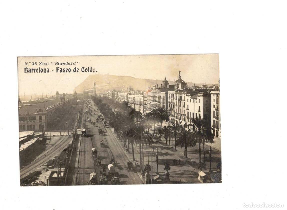 Cartoline: BARCELONA. PASEO DE COL&Oacute;N. SERIE STANDARD