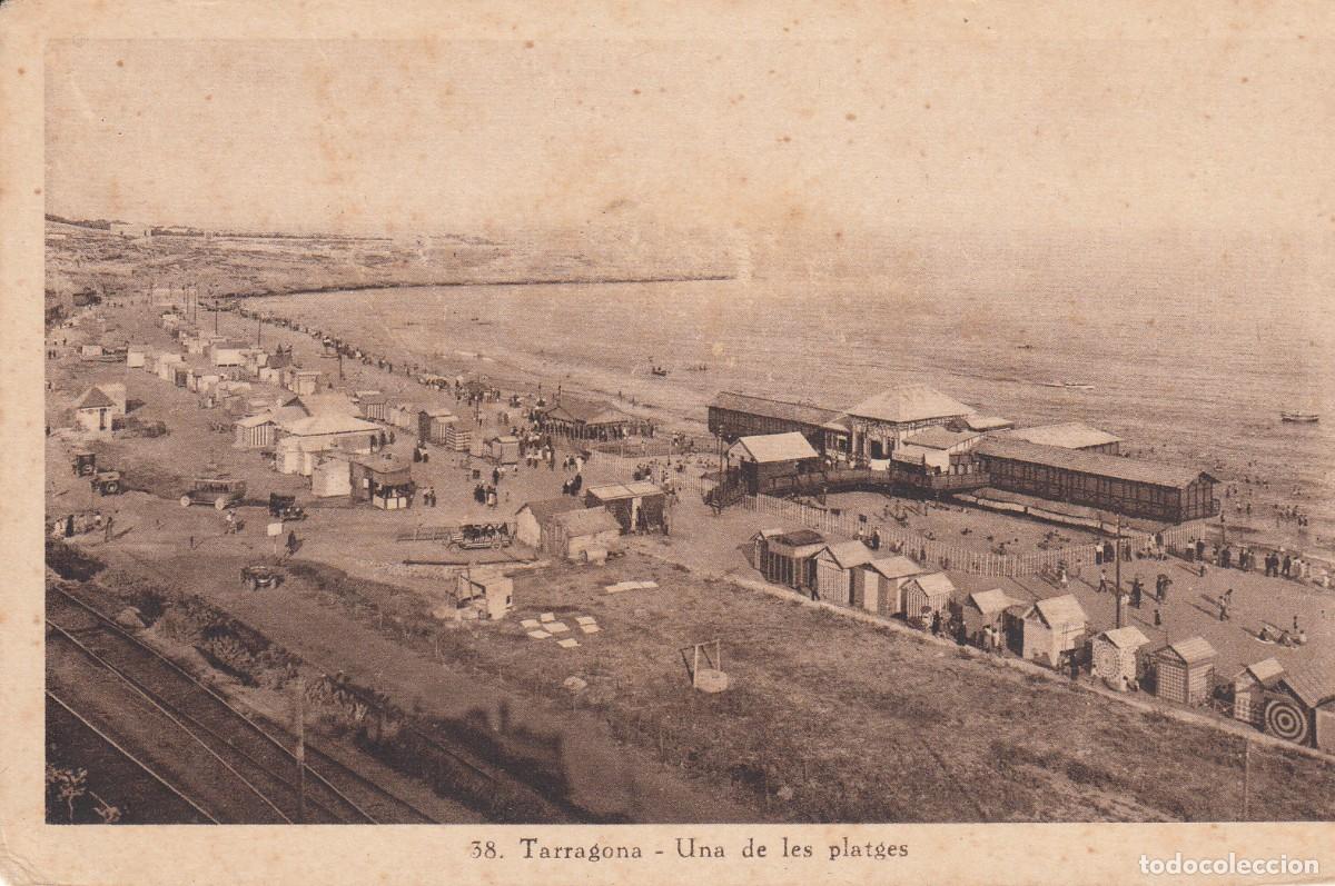 Cartoline: POSTAL TARRAGONA - UNA DE LES PLATGES - ARXIU TAU NUM. 38